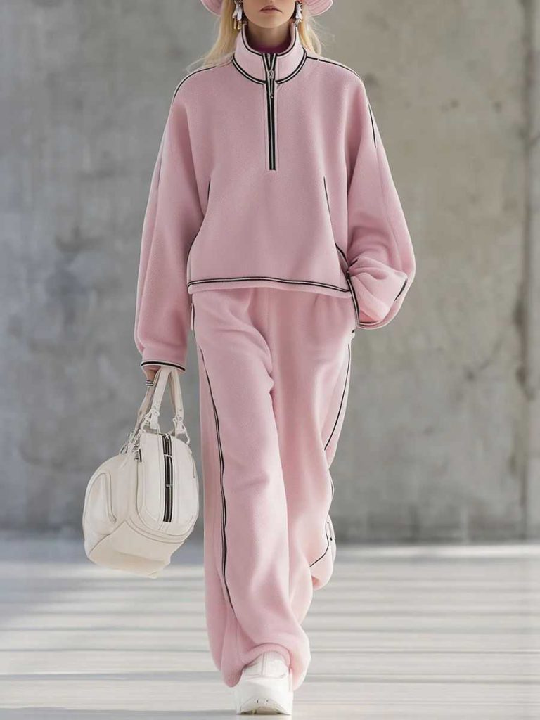 ست بلوز دورس یقه ایستاده و شلوار