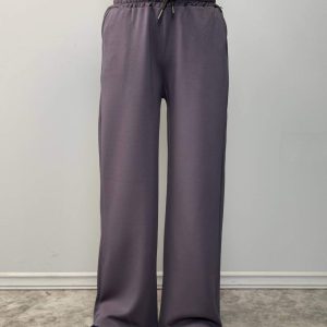 شلوار بگ طوسی