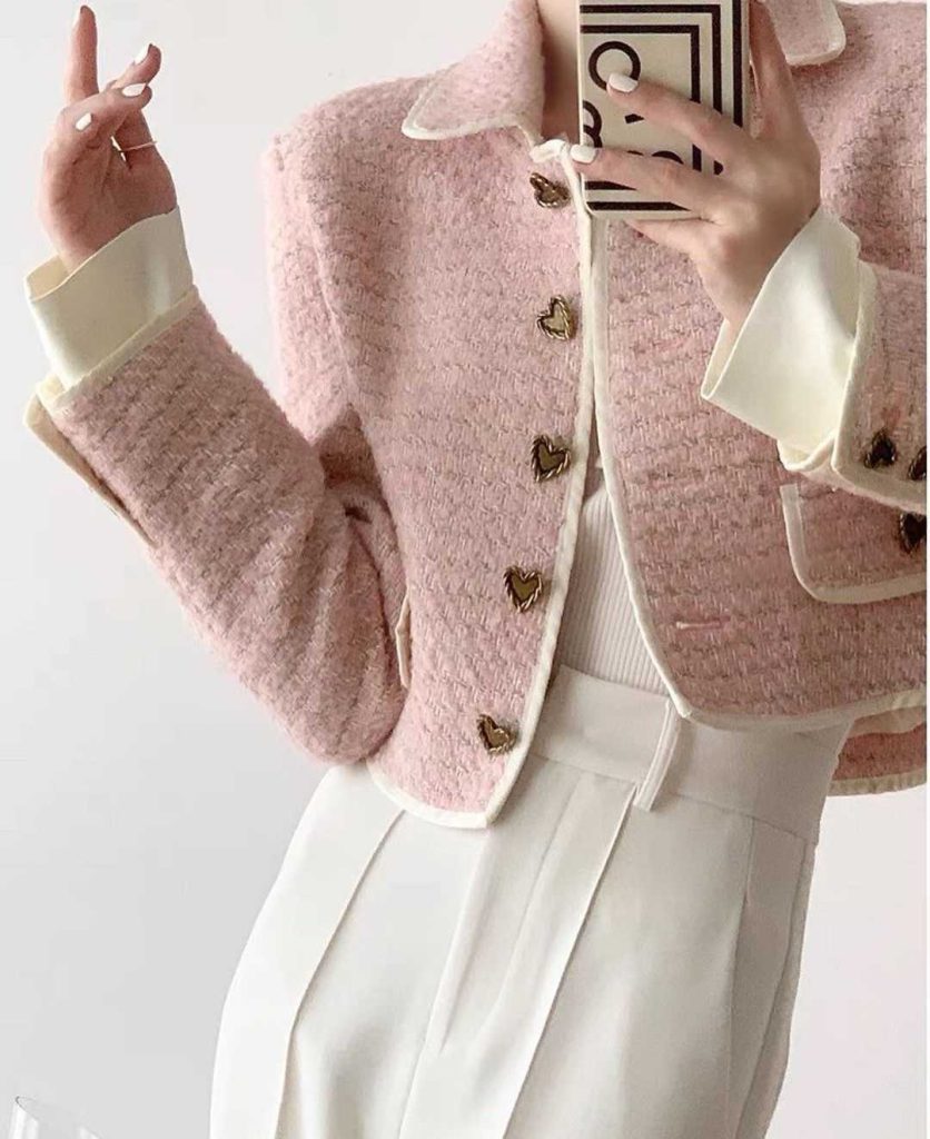 کت شنل صورتی چرک