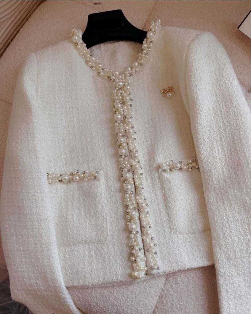 کت شنل مجلسی سفید